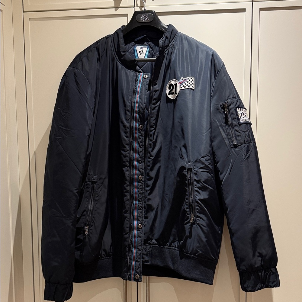 Genuine Porsche Martini Racing Quilted Jacket REVERSIBLE